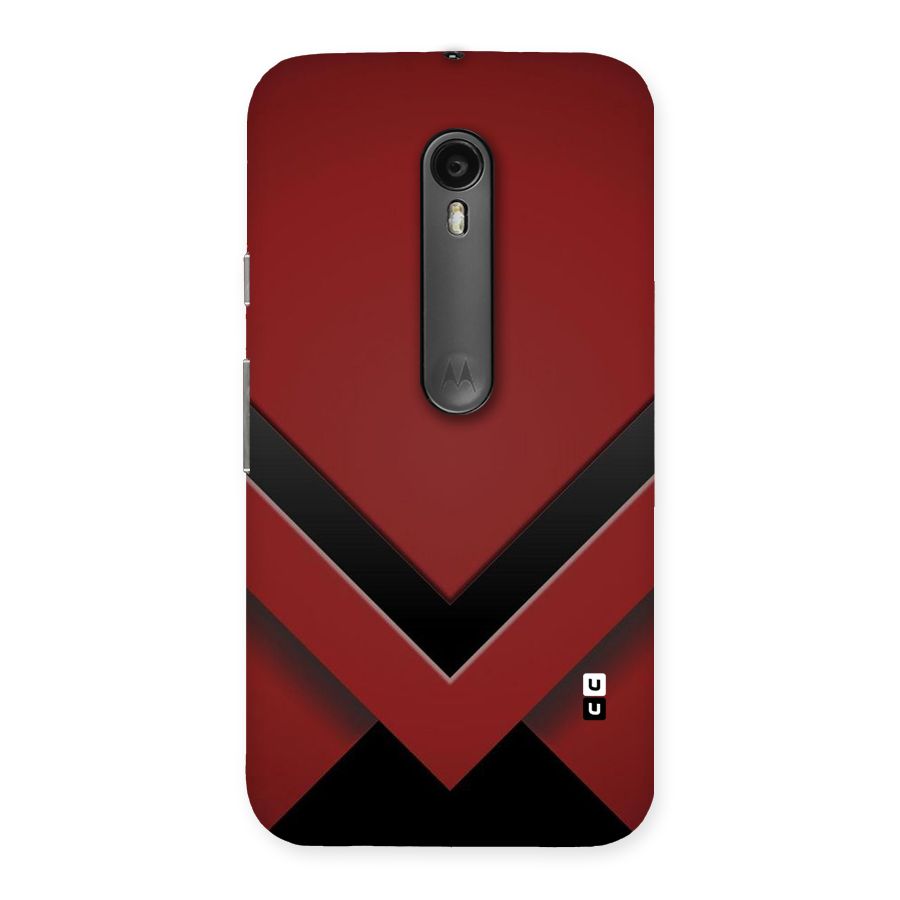 Red Black Fold Back Case for Moto G Turbo