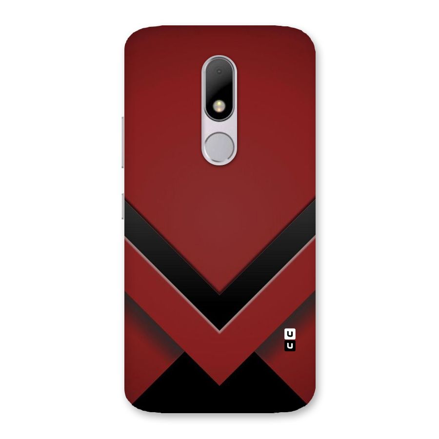 Red Black Fold Back Case for Moto M