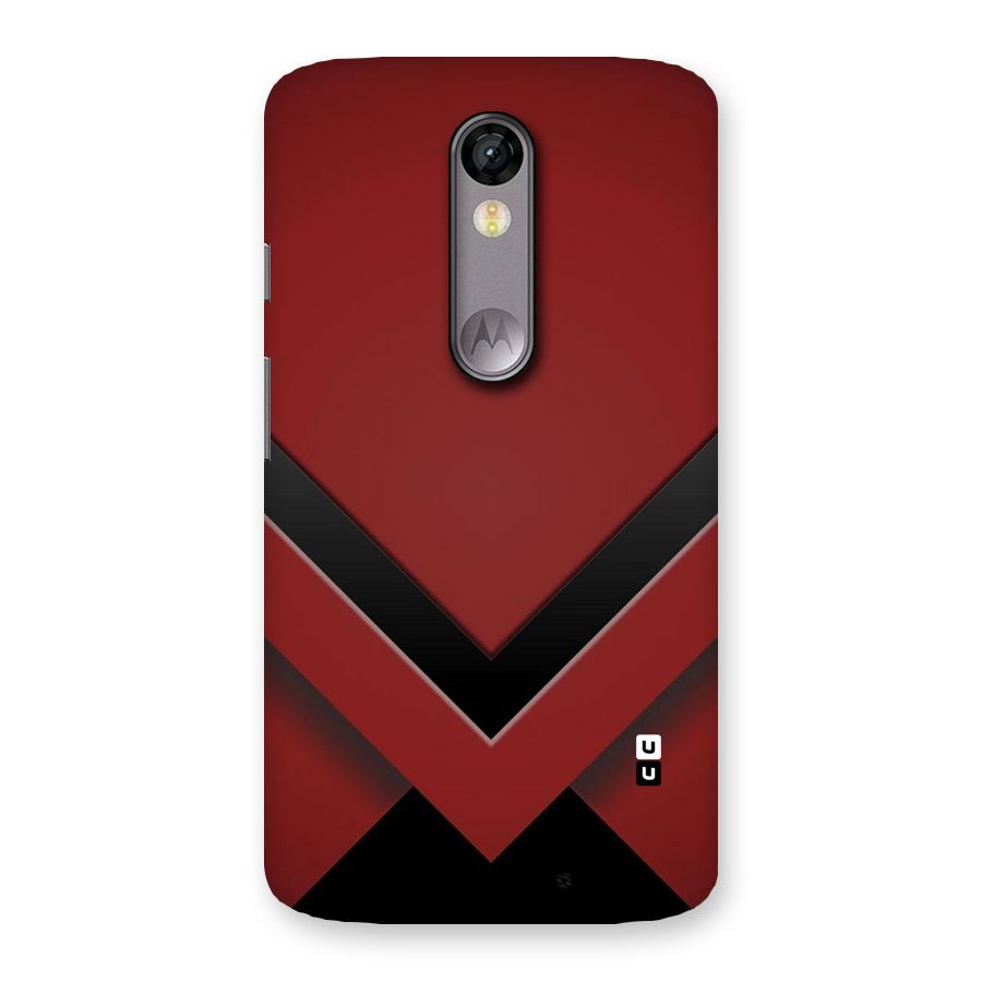 Red Black Fold Back Case for Moto X Force