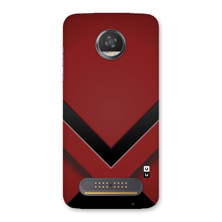 Red Black Fold Back Case for Moto Z2 Play