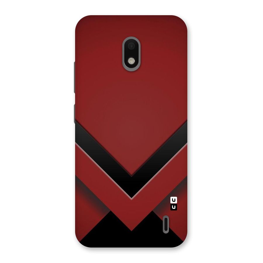 Red Black Fold Back Case for Nokia 2.2