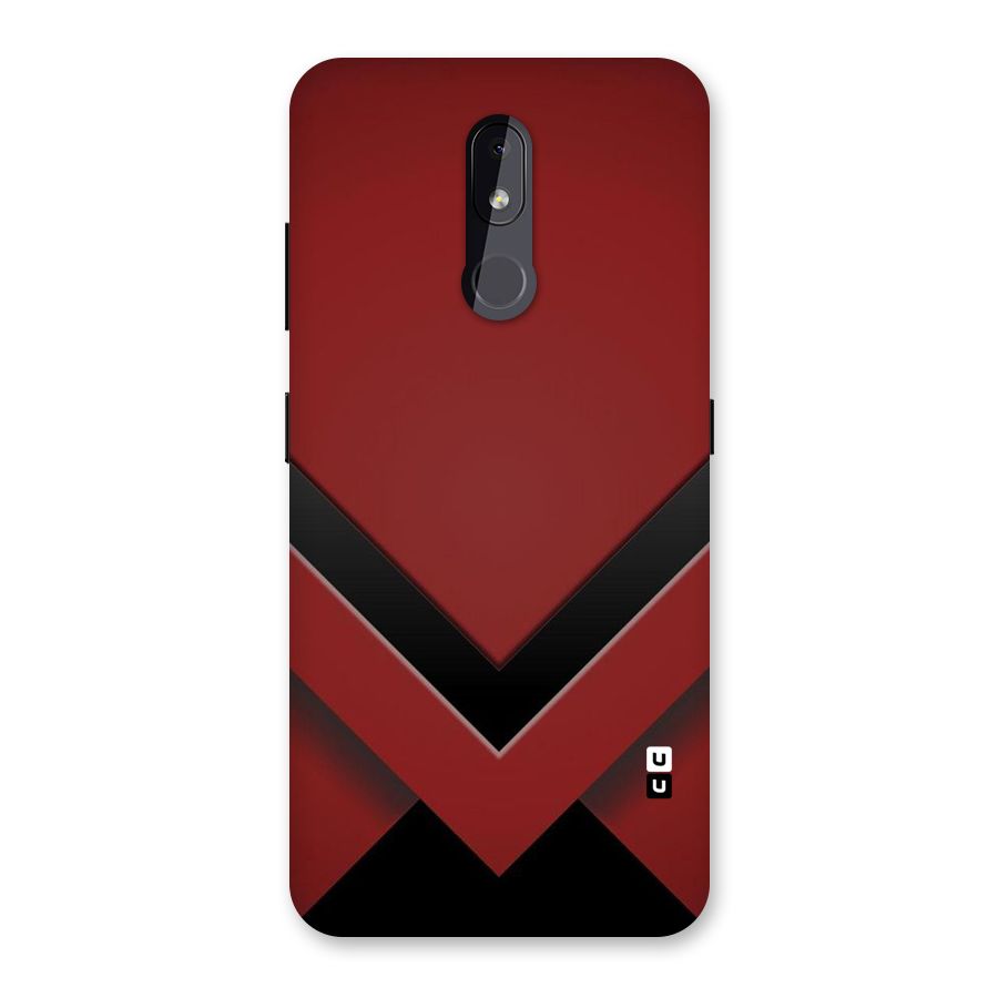 Red Black Fold Back Case for Nokia 3.2