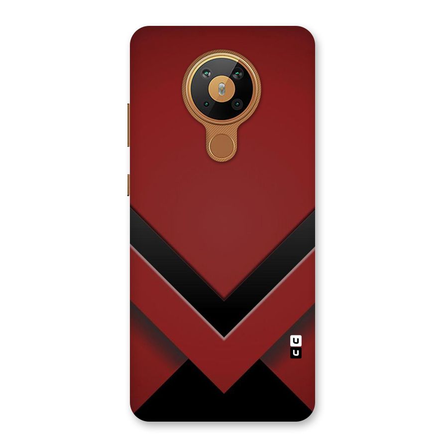Red Black Fold Back Case for Nokia 5.3