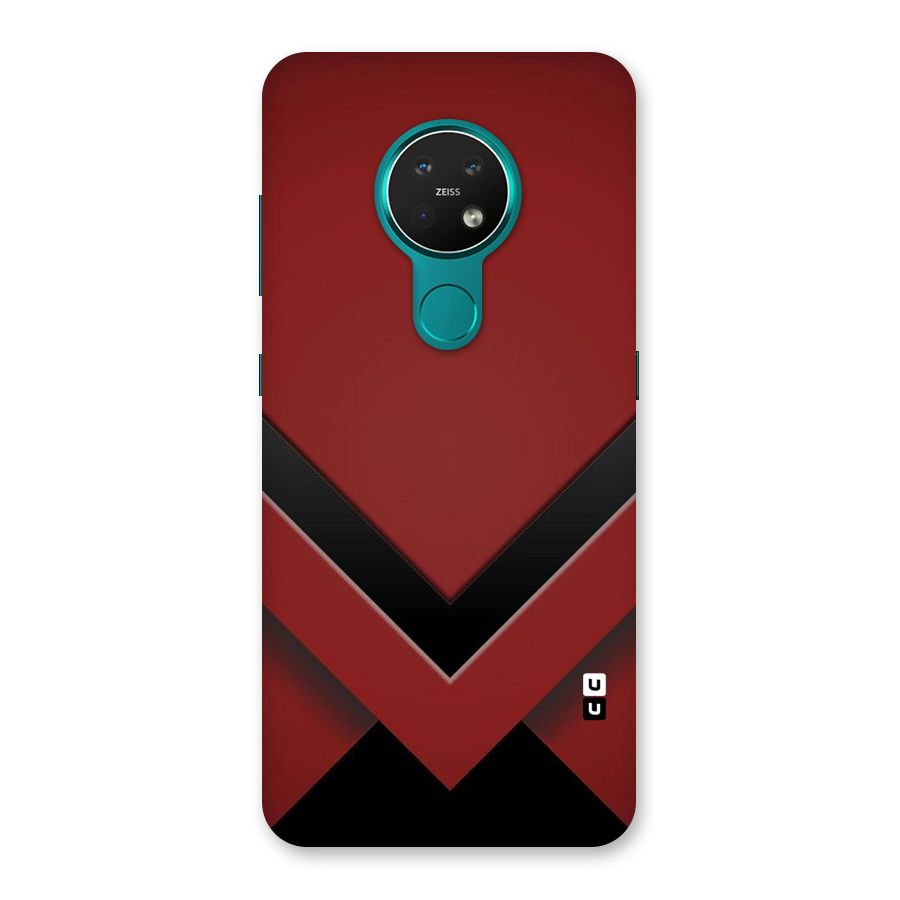 Red Black Fold Back Case for Nokia 7.2