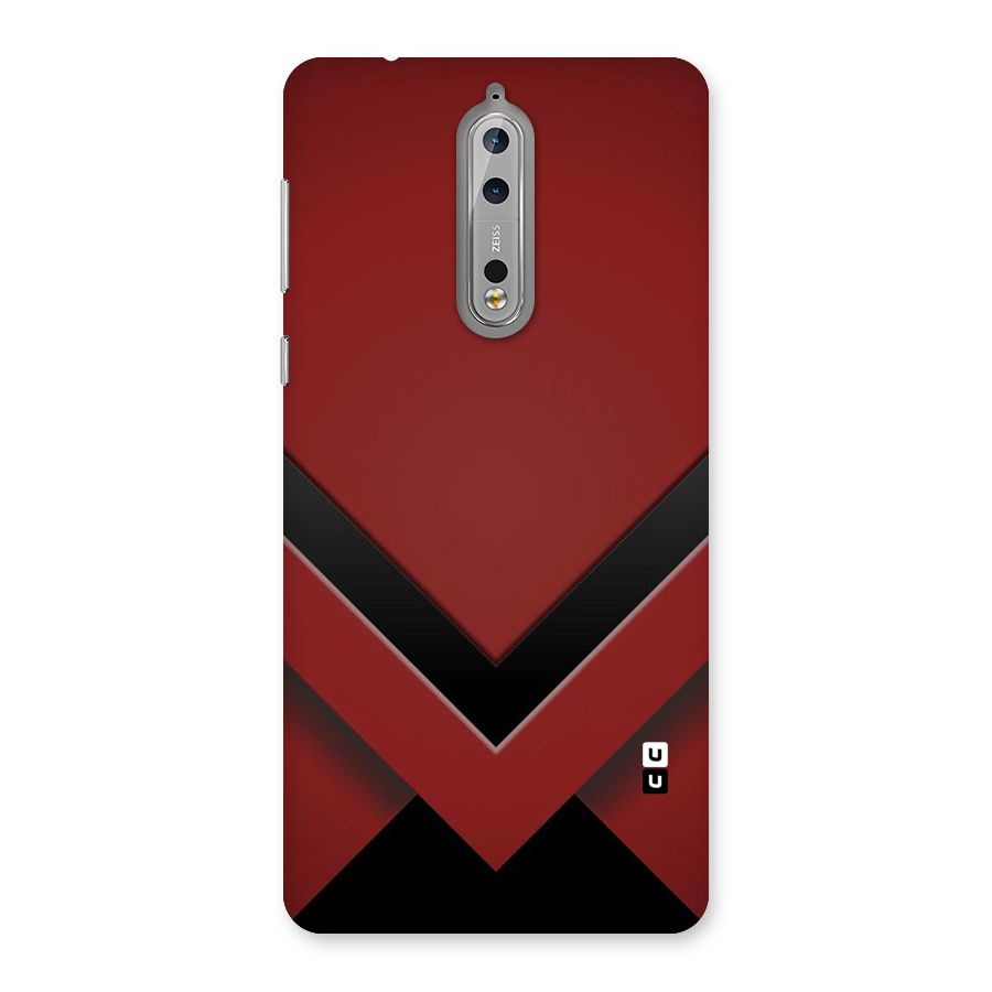 Red Black Fold Back Case for Nokia 8