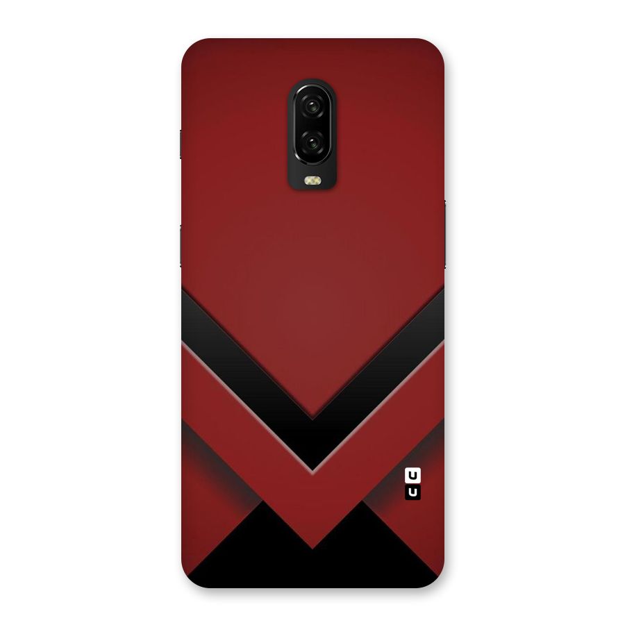 Red Black Fold Back Case for OnePlus 6T