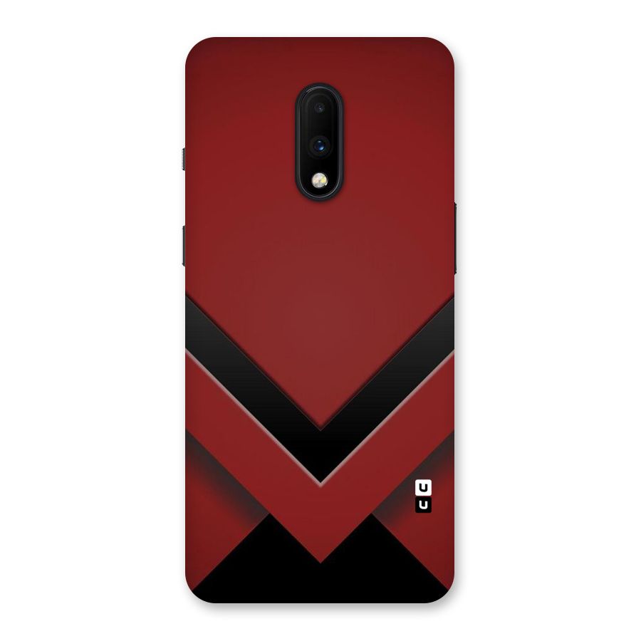 Red Black Fold Back Case for OnePlus 7