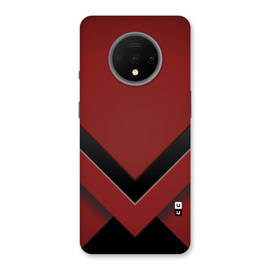 Red Black Fold Back Case for OnePlus 7T