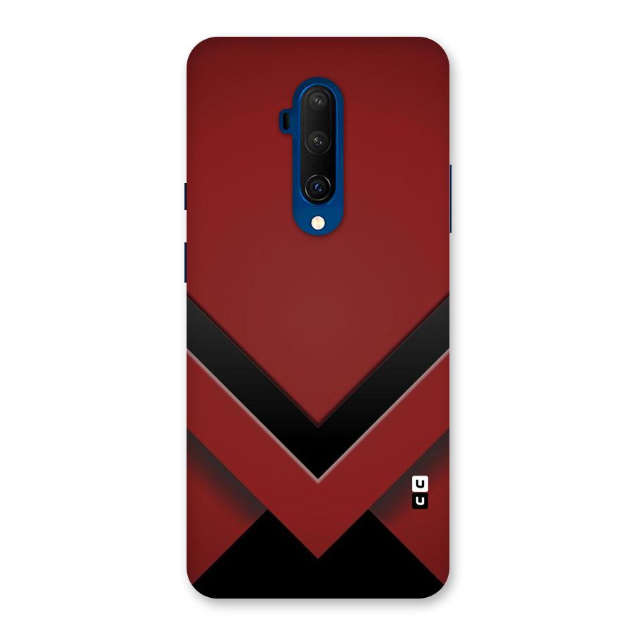 Red Black Fold Back Case for OnePlus 7T Pro