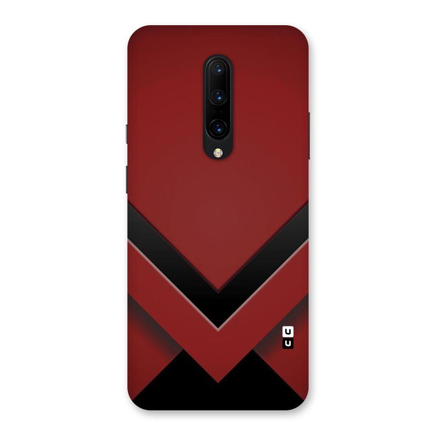 Red Black Fold Back Case for OnePlus 7 Pro