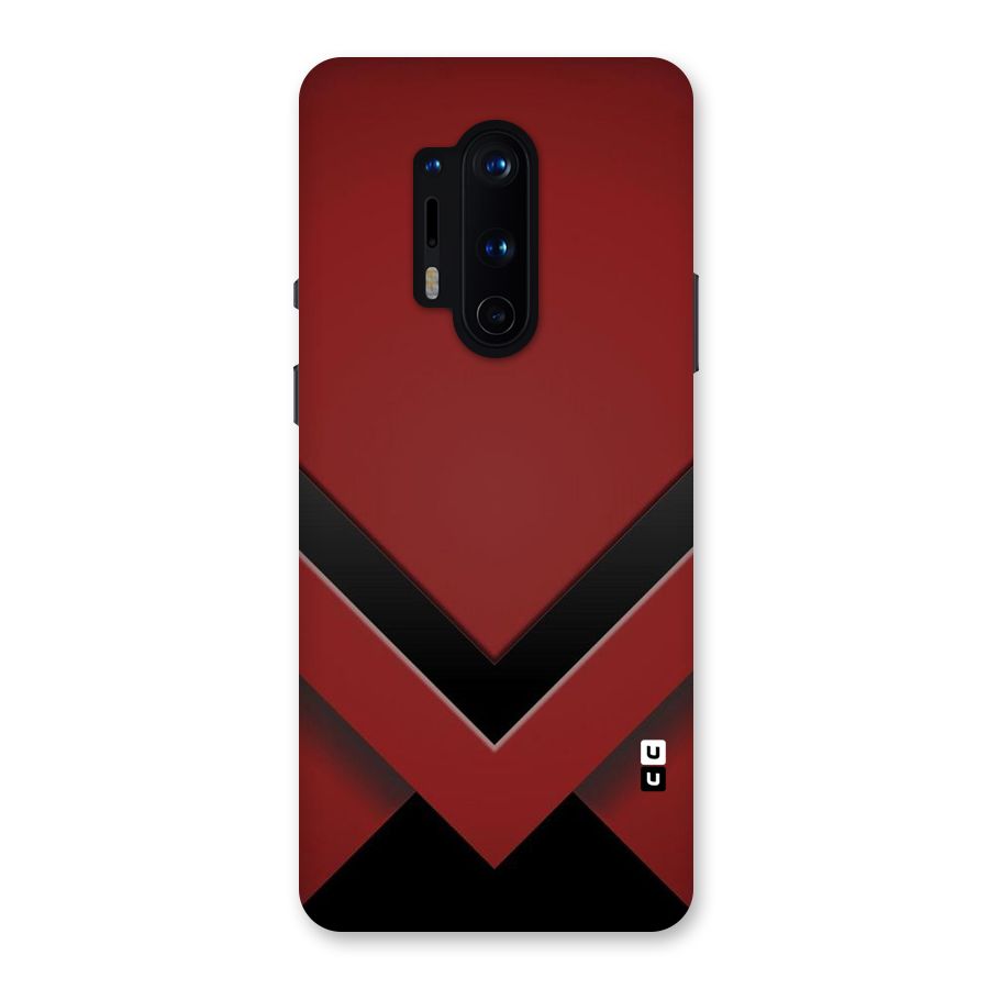 Red Black Fold Back Case for OnePlus 8 Pro