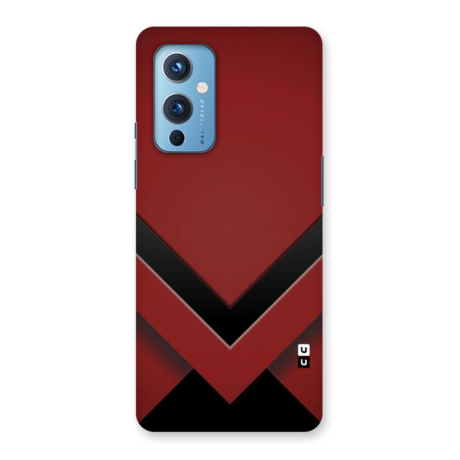 Red Black Fold Back Case for OnePlus 9