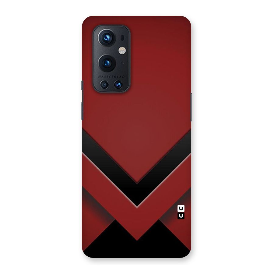 Red Black Fold Back Case for OnePlus 9 Pro