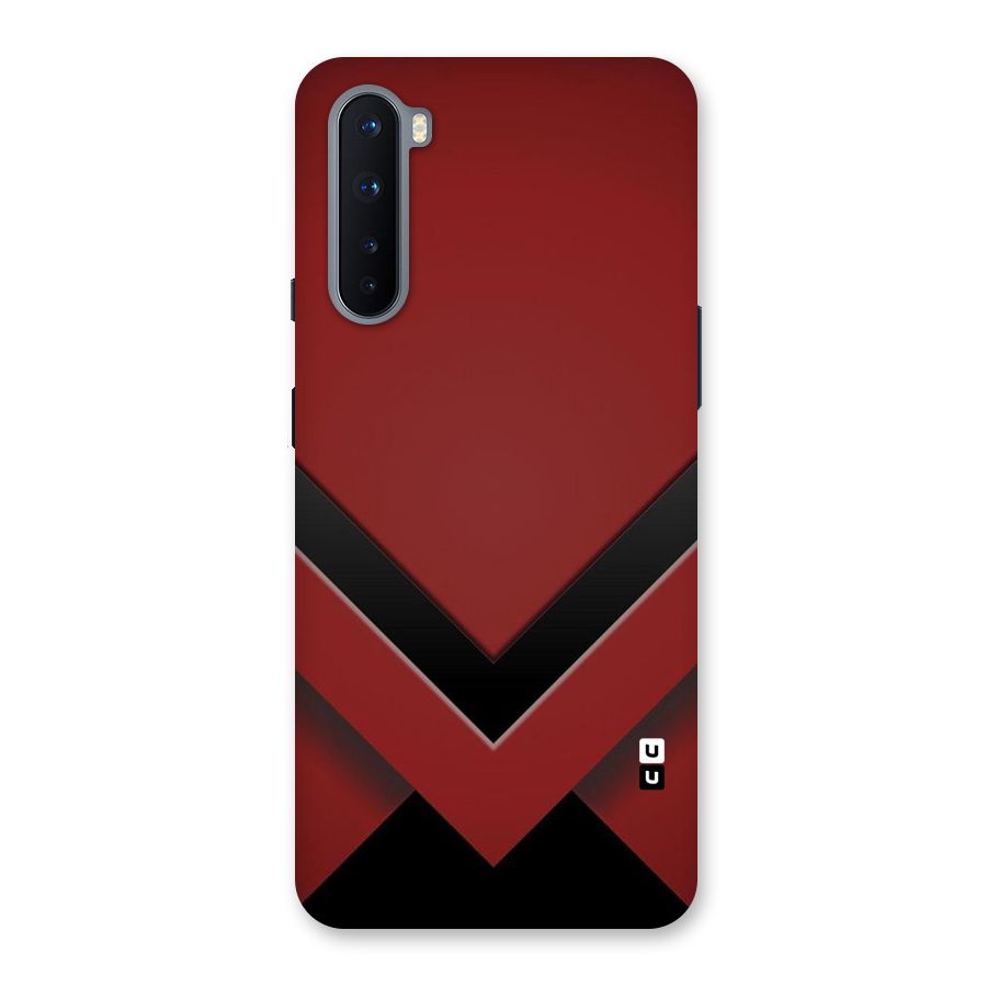 Red Black Fold Back Case for OnePlus Nord