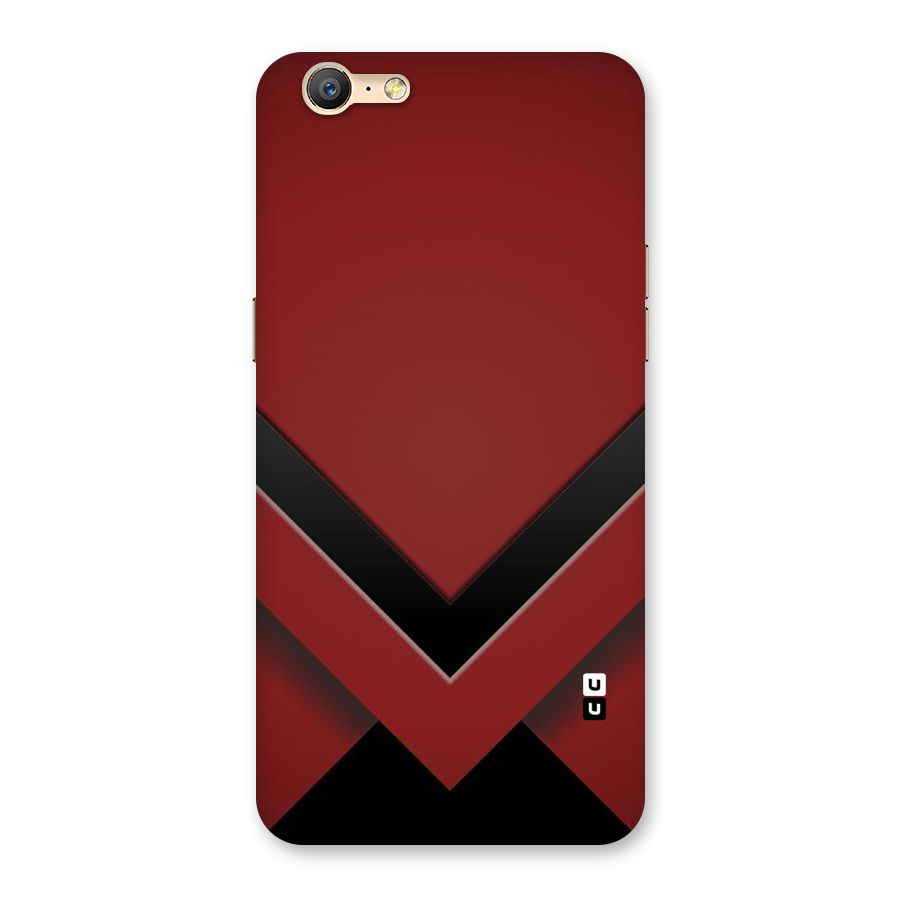 Red Black Fold Back Case for Oppo A39