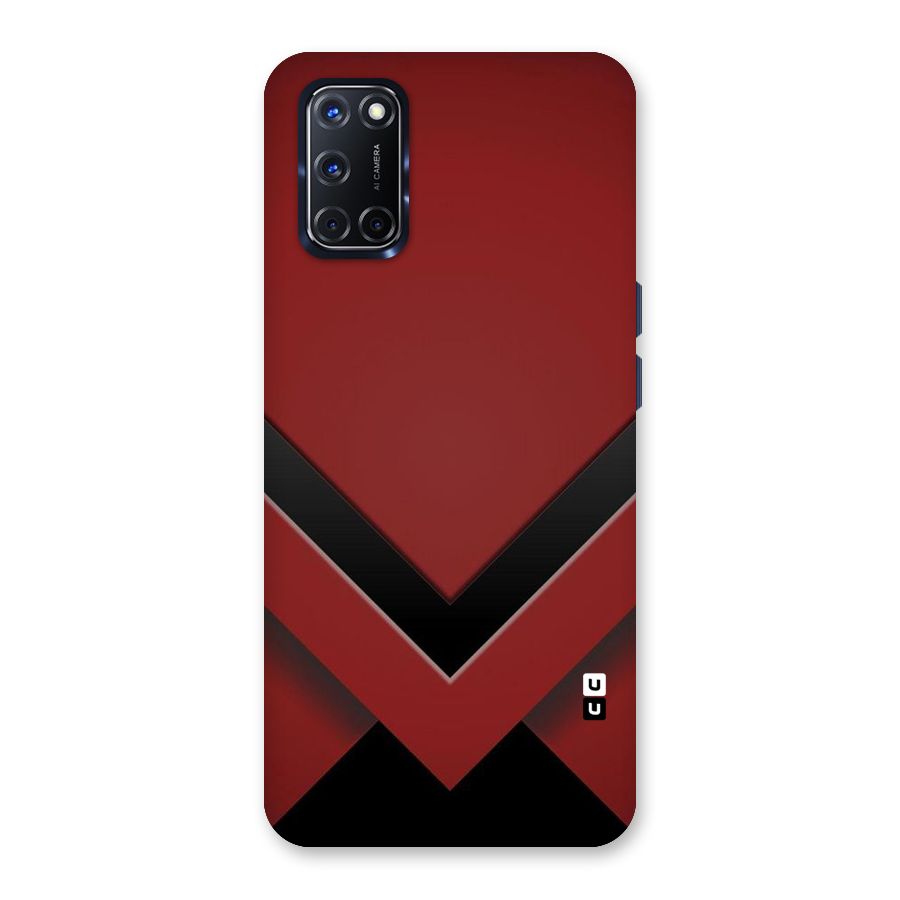 Red Black Fold Back Case for Oppo A52