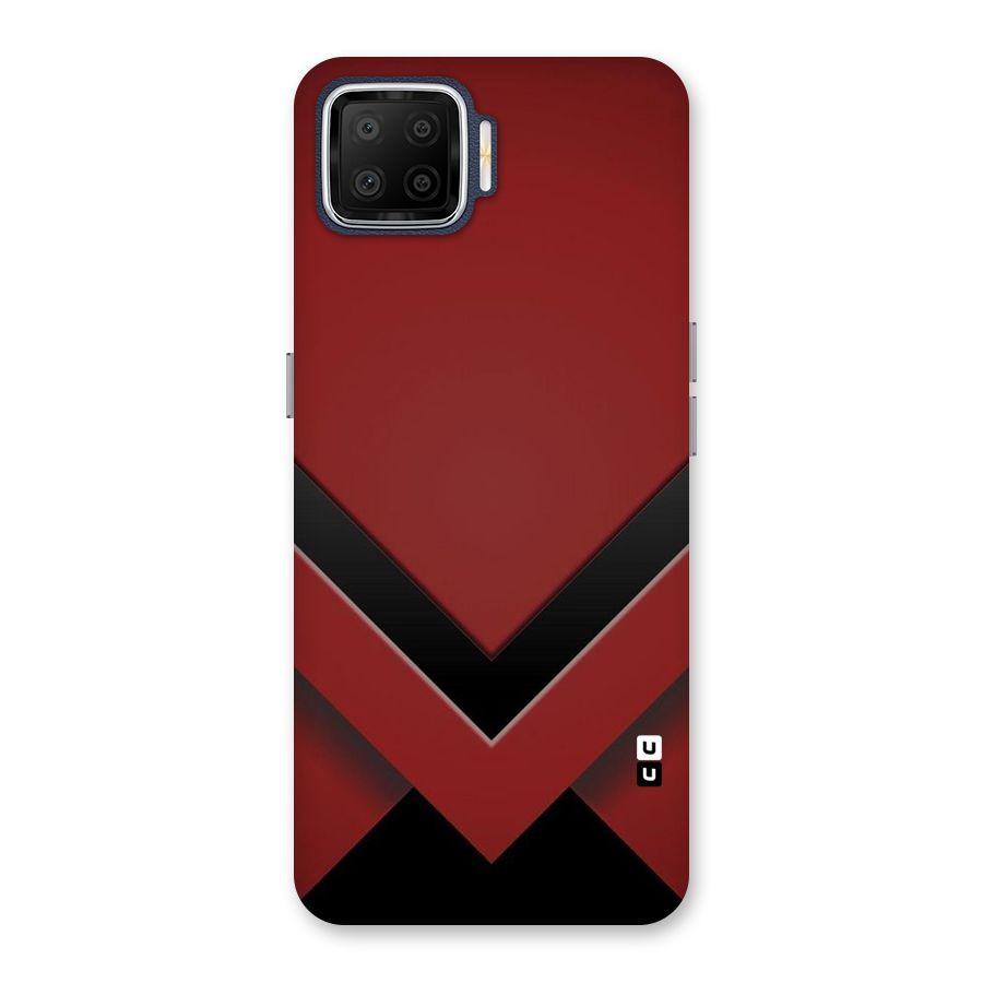 Red Black Fold Back Case for Oppo F17