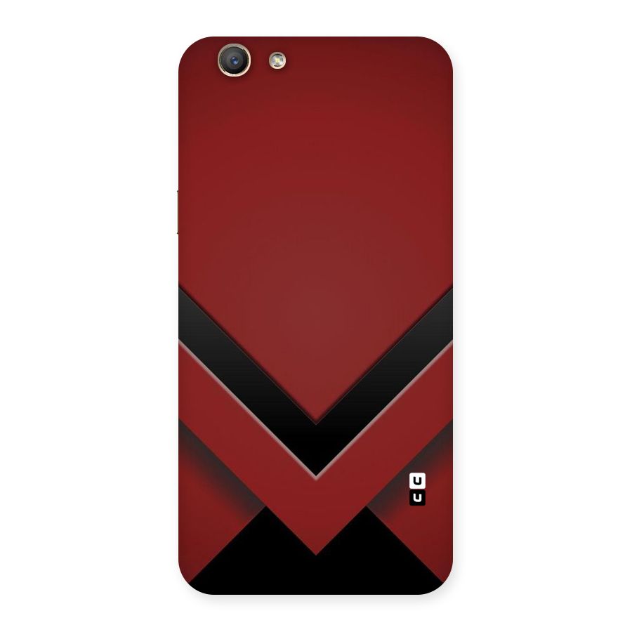 Red Black Fold Back Case for Oppo F1s