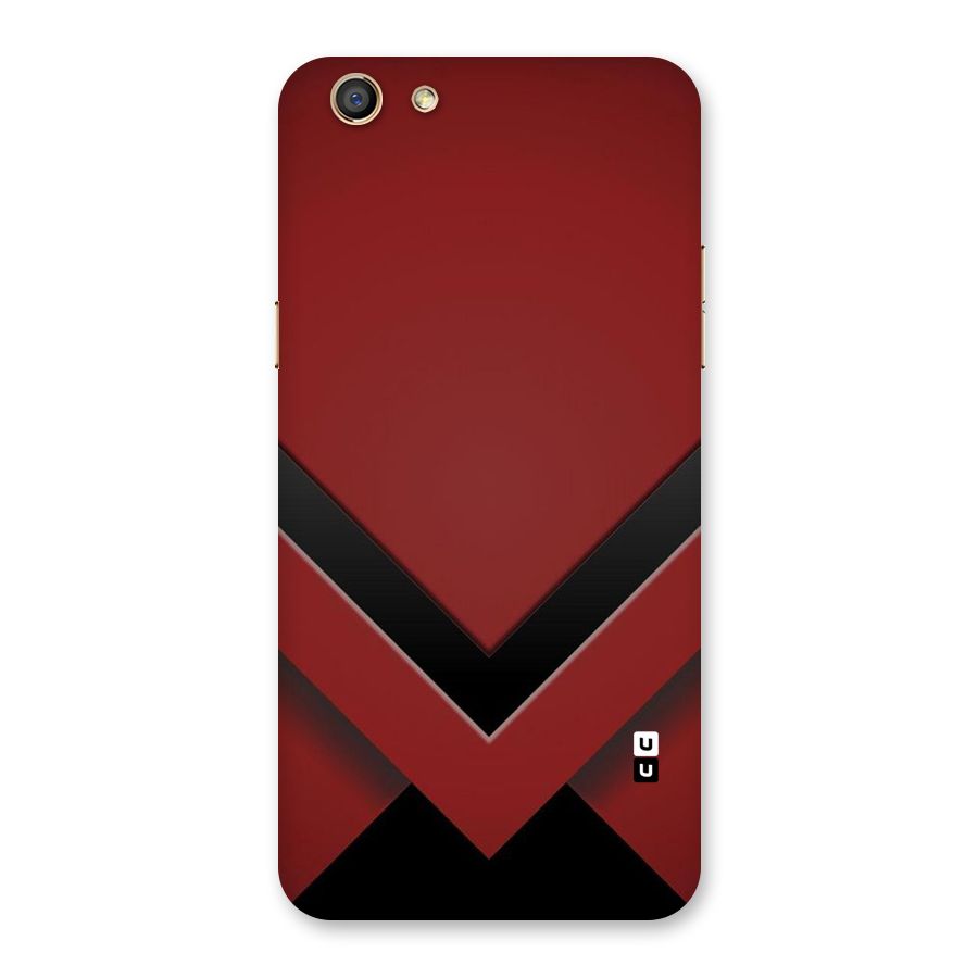 Red Black Fold Back Case for Oppo F3