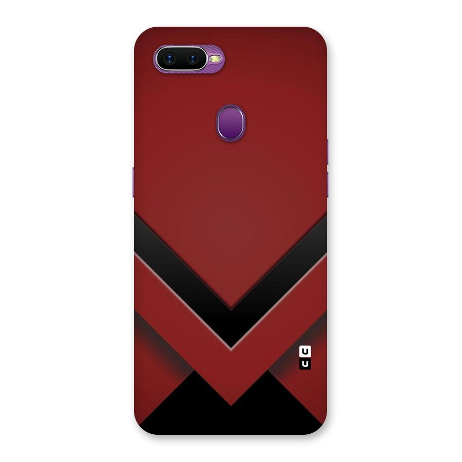 Red Black Fold Back Case for Oppo F9