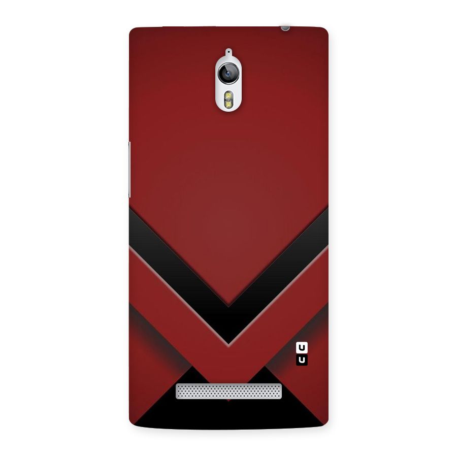 Red Black Fold Back Case for Oppo Find 7