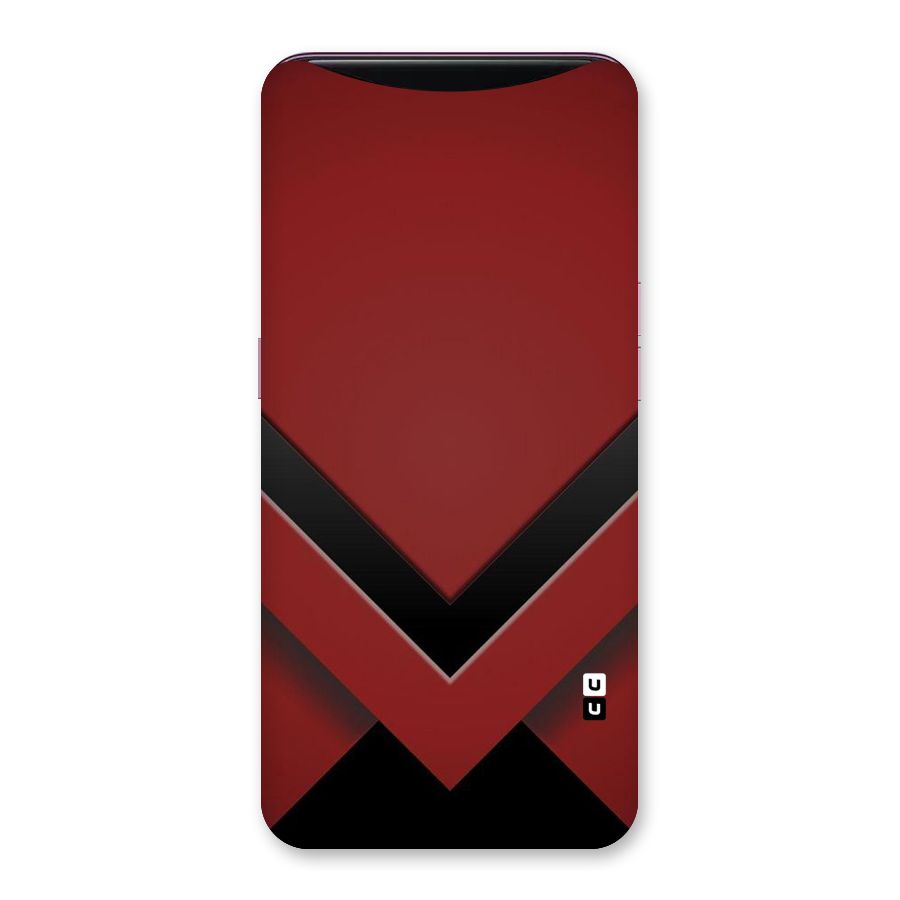 Red Black Fold Back Case for Oppo Find X