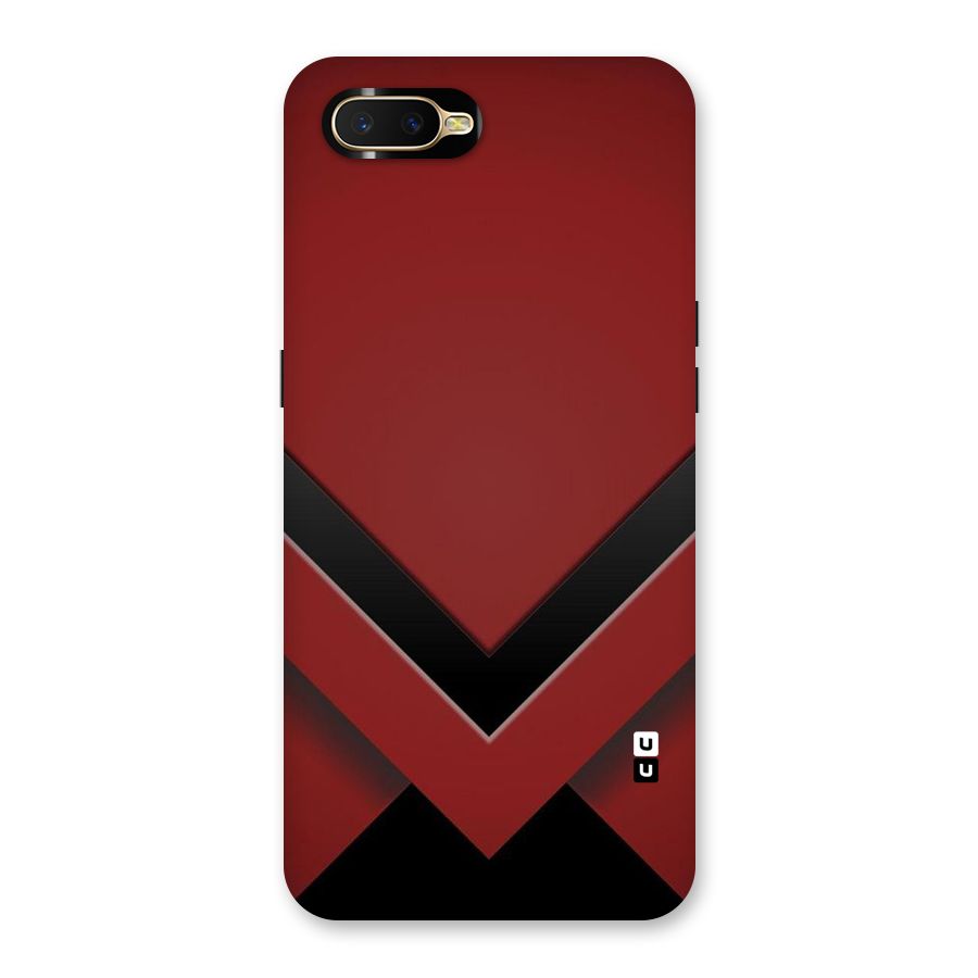 Red Black Fold Back Case for Oppo K1
