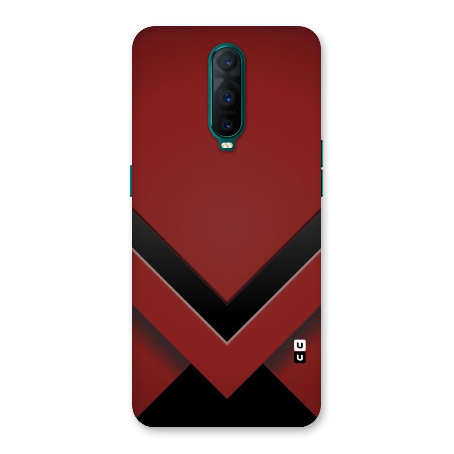 Red Black Fold Back Case for Oppo R17 Pro