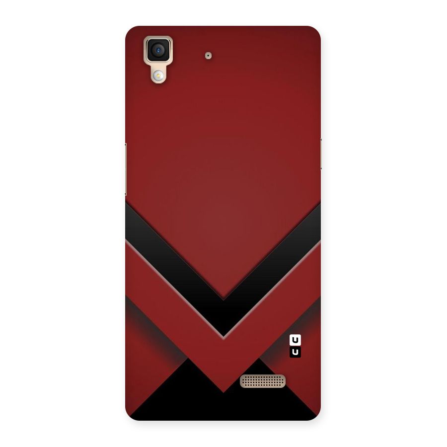 Red Black Fold Back Case for Oppo R7