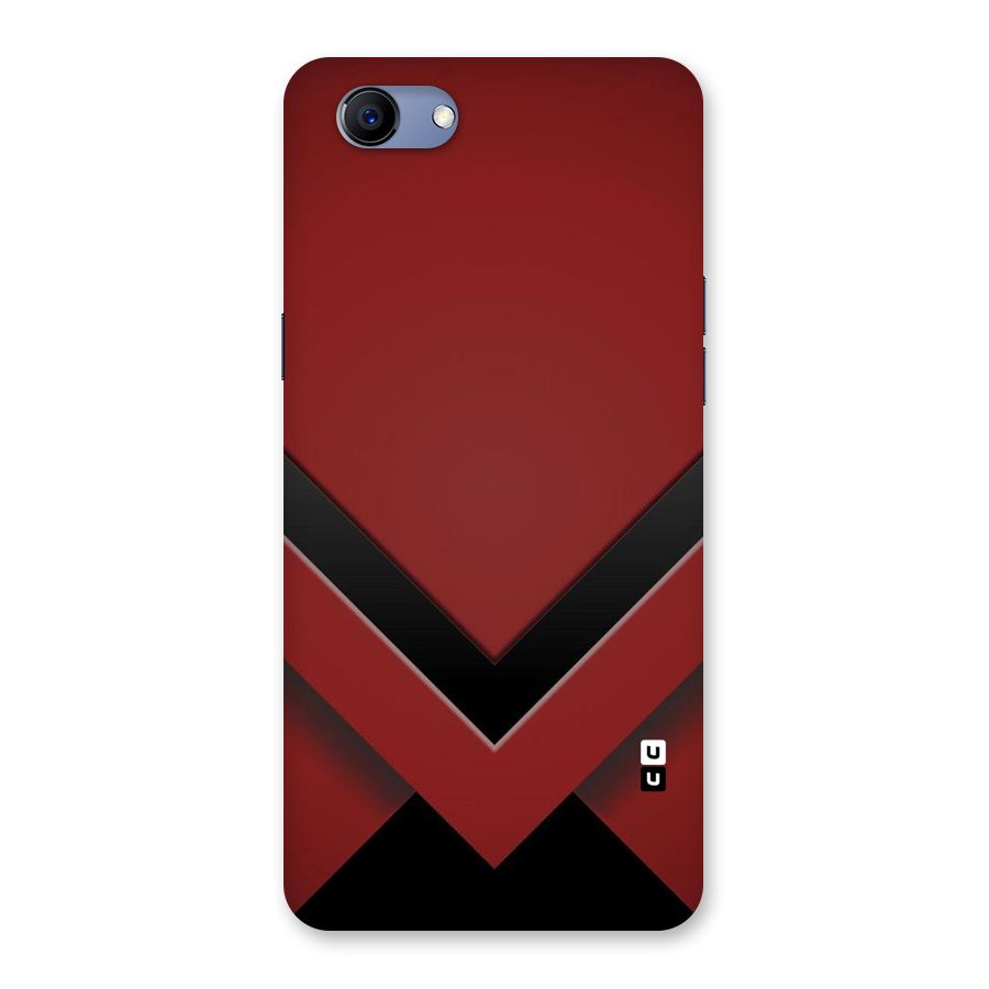 Red Black Fold Back Case for Oppo Realme 1