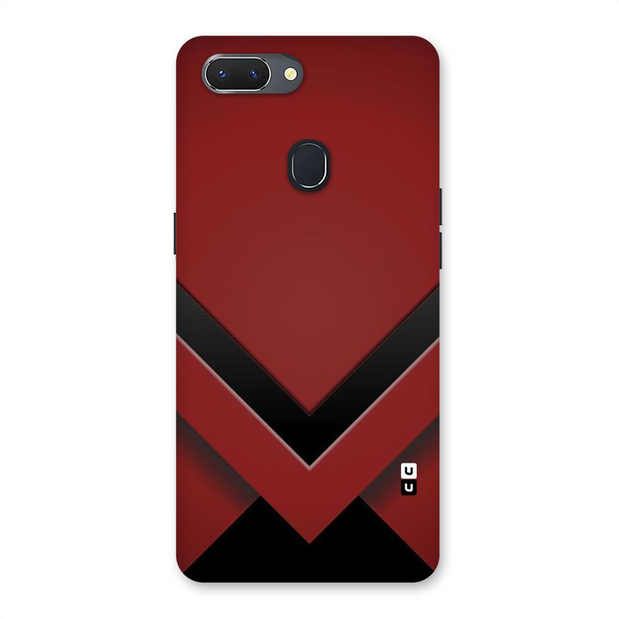Red Black Fold Back Case for Oppo Realme 2