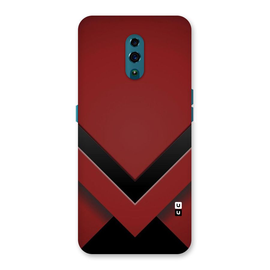Red Black Fold Back Case for Oppo Reno