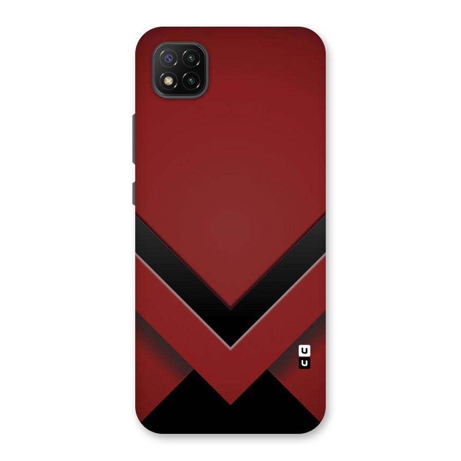 Red Black Fold Back Case for Poco C3