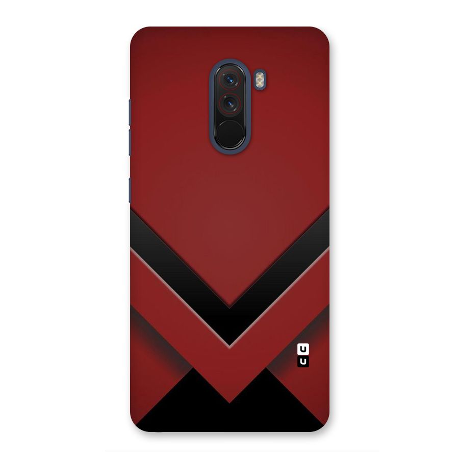 Red Black Fold Back Case for Poco F1