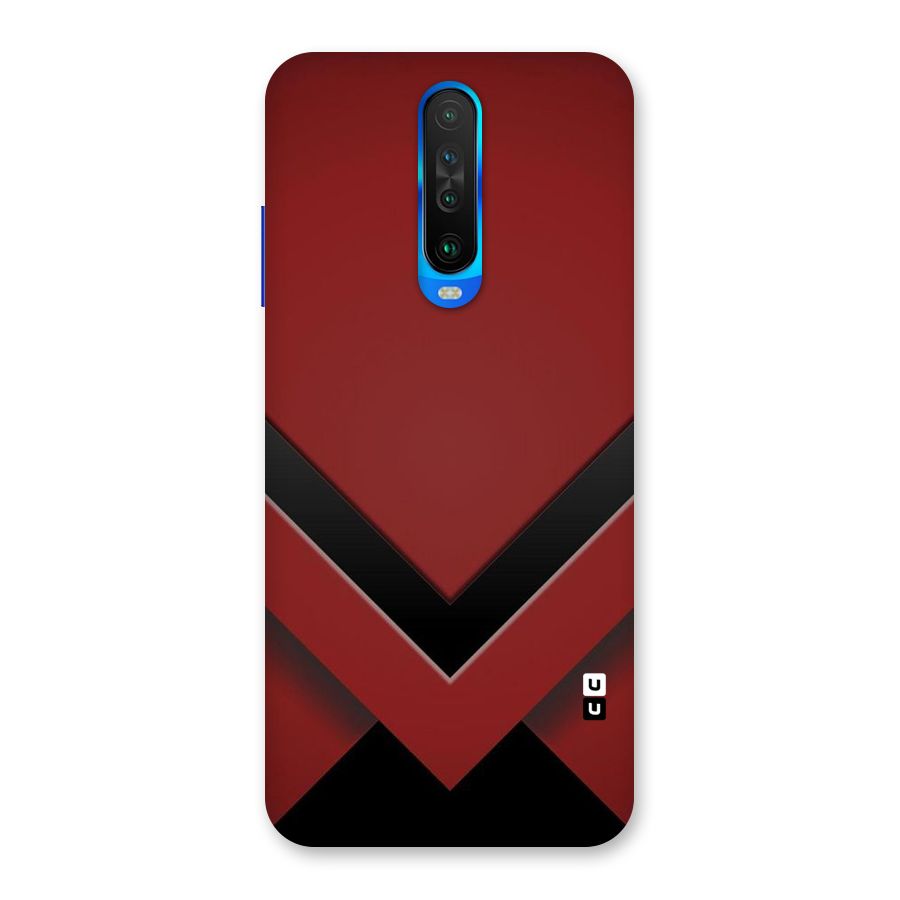 Red Black Fold Back Case for Poco X2
