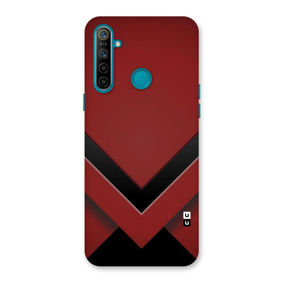 Red Black Fold Back Case for Realme 5i