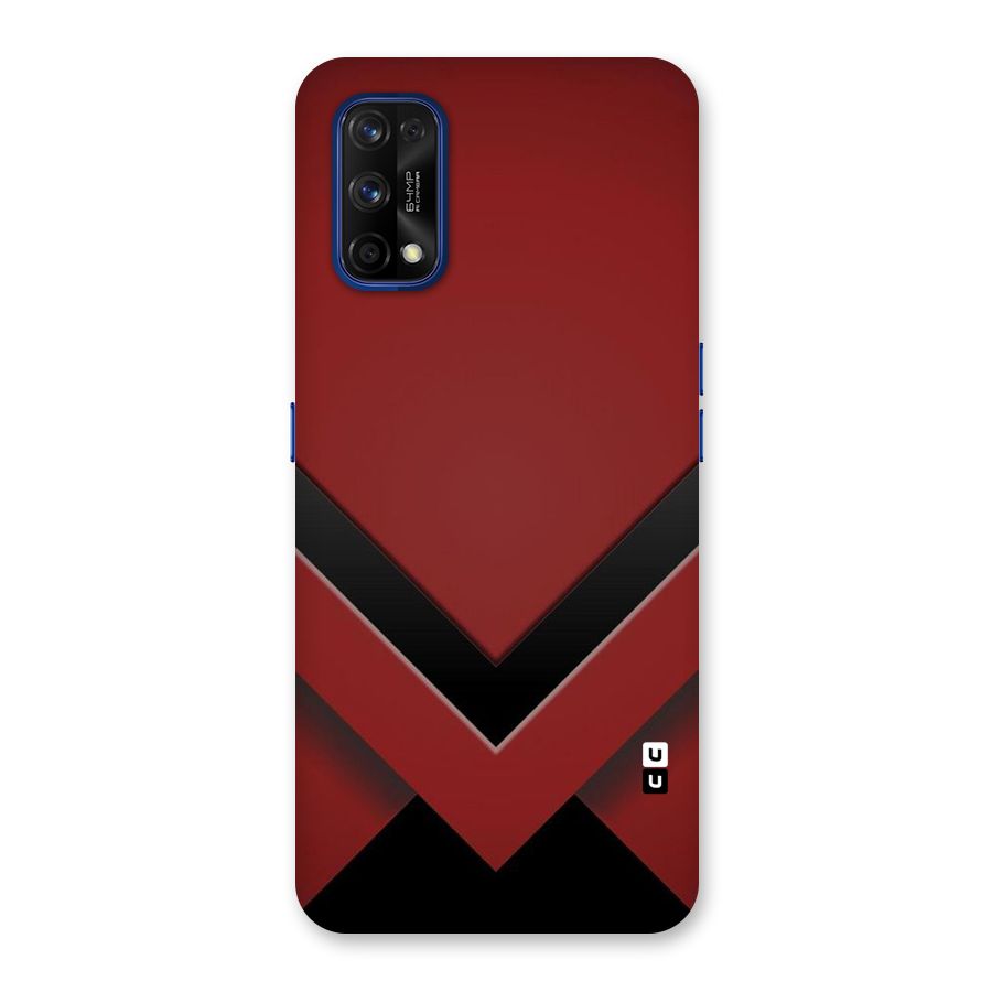 Red Black Fold Back Case for Realme 7 Pro