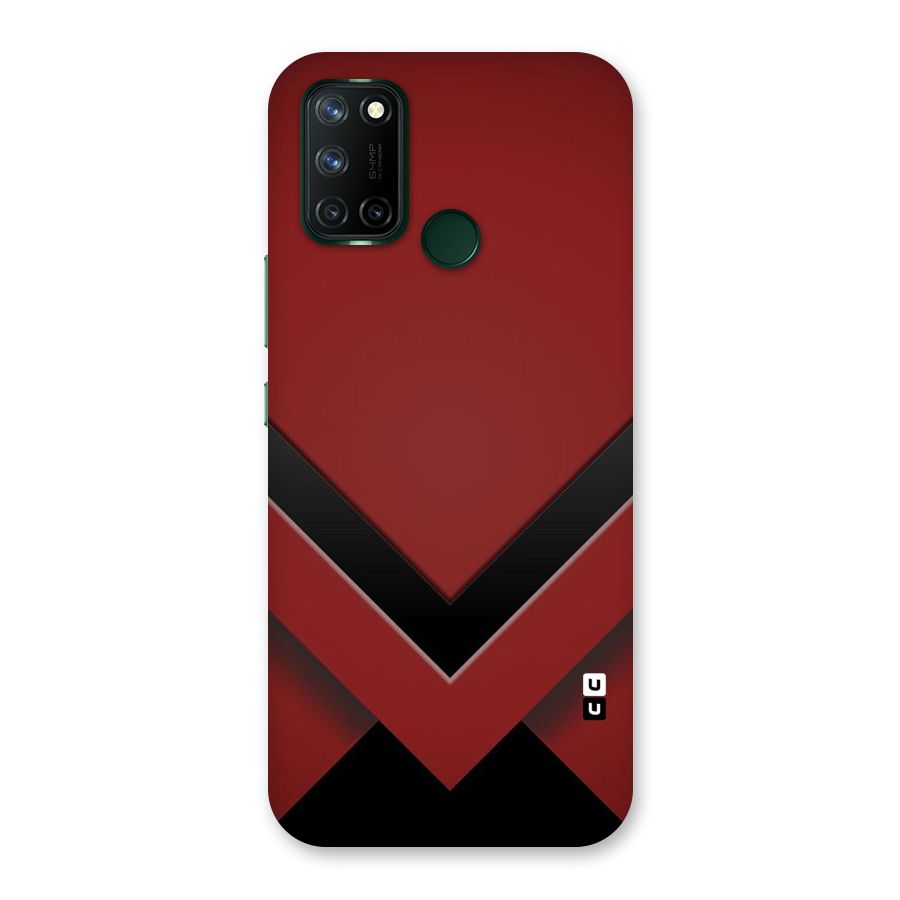 Red Black Fold Back Case for Realme 7i