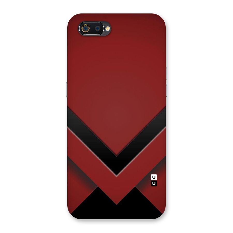 Red Black Fold Back Case for Realme C2