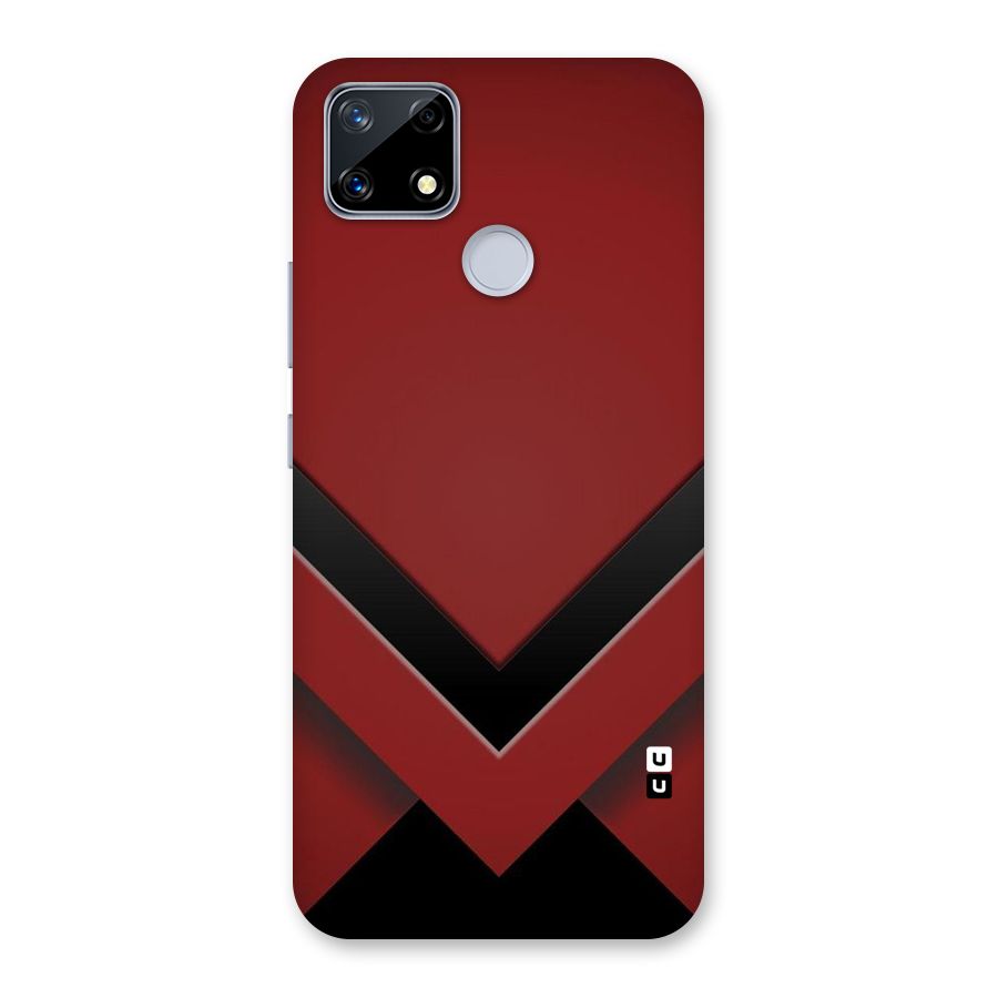 Red Black Fold Back Case for Realme Narzo 20