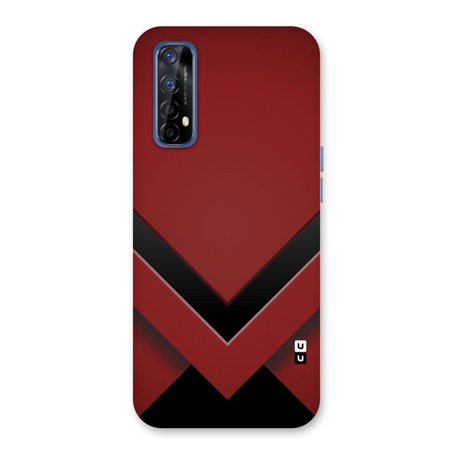 Red Black Fold Back Case for Realme Narzo 20 Pro