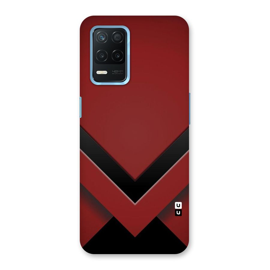 Red Black Fold Back Case for Realme Narzo 30 5G