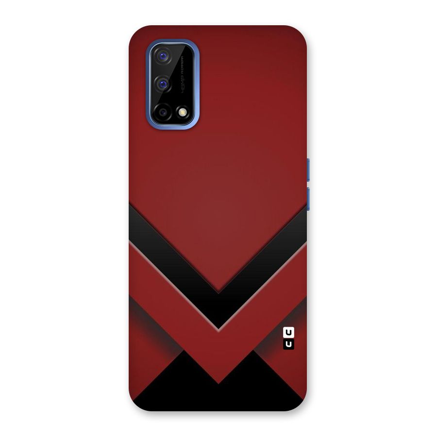 Red Black Fold Back Case for Realme Narzo 30 Pro