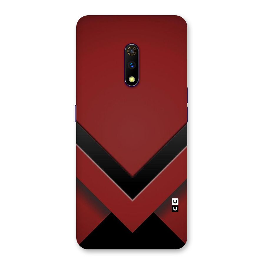 Red Black Fold Back Case for Realme X