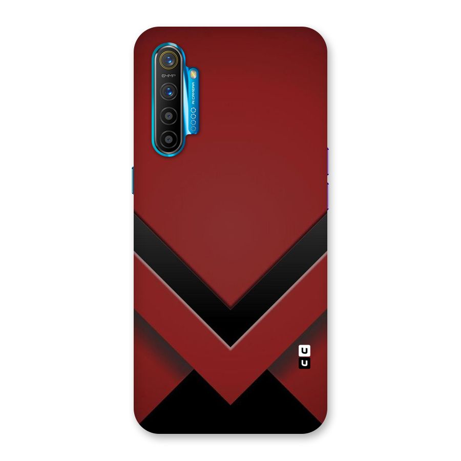 Red Black Fold Back Case for Realme XT