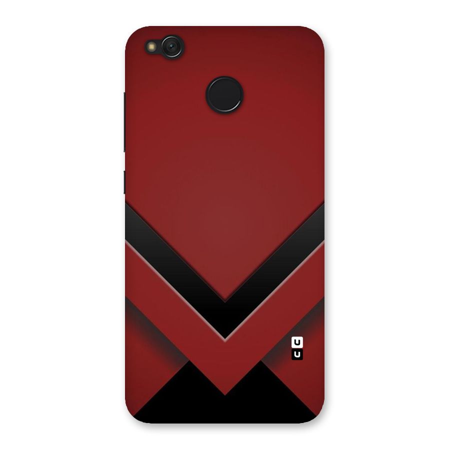 Red Black Fold Back Case for Redmi 4