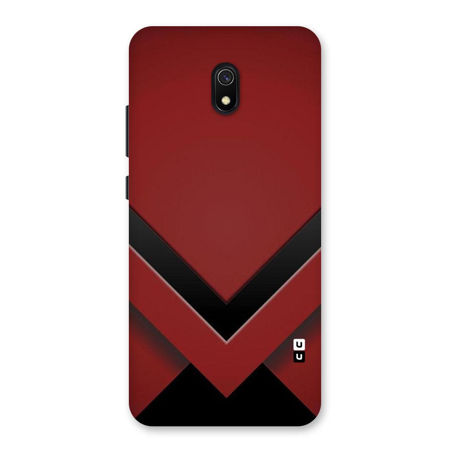 Red Black Fold Back Case for Redmi 8A