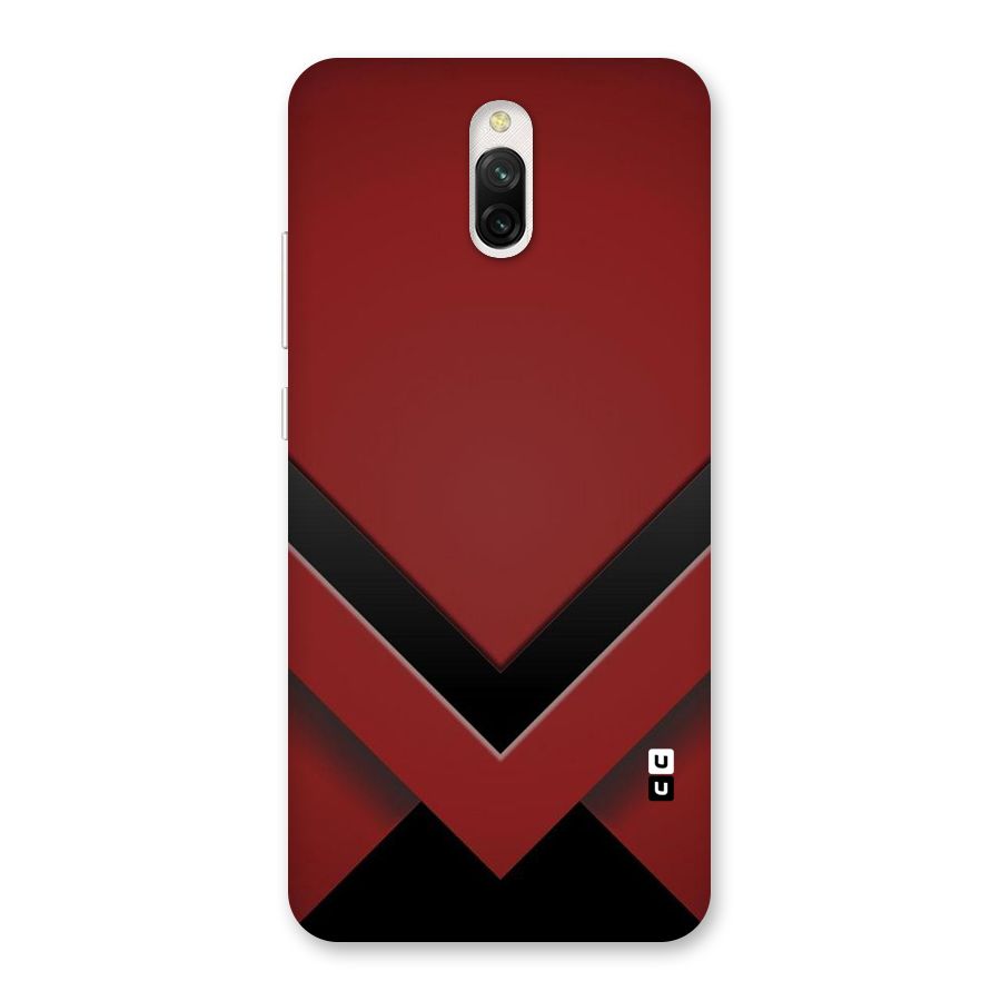 Red Black Fold Back Case for Redmi 8A Dual