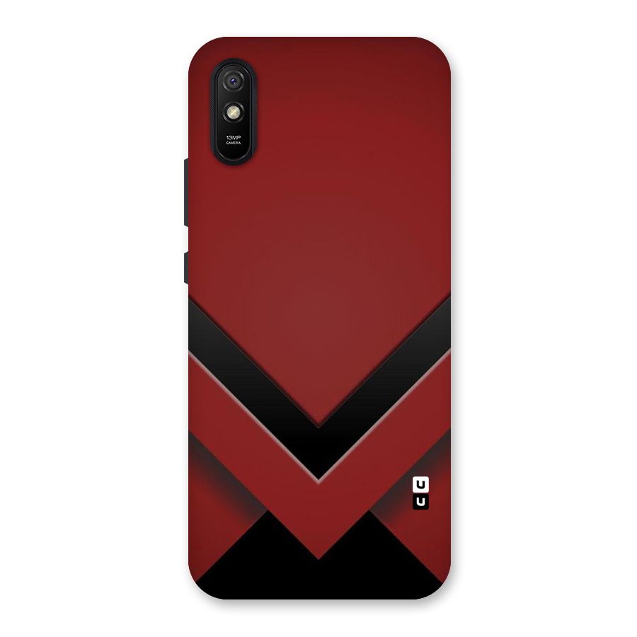Red Black Fold Back Case for Redmi 9A