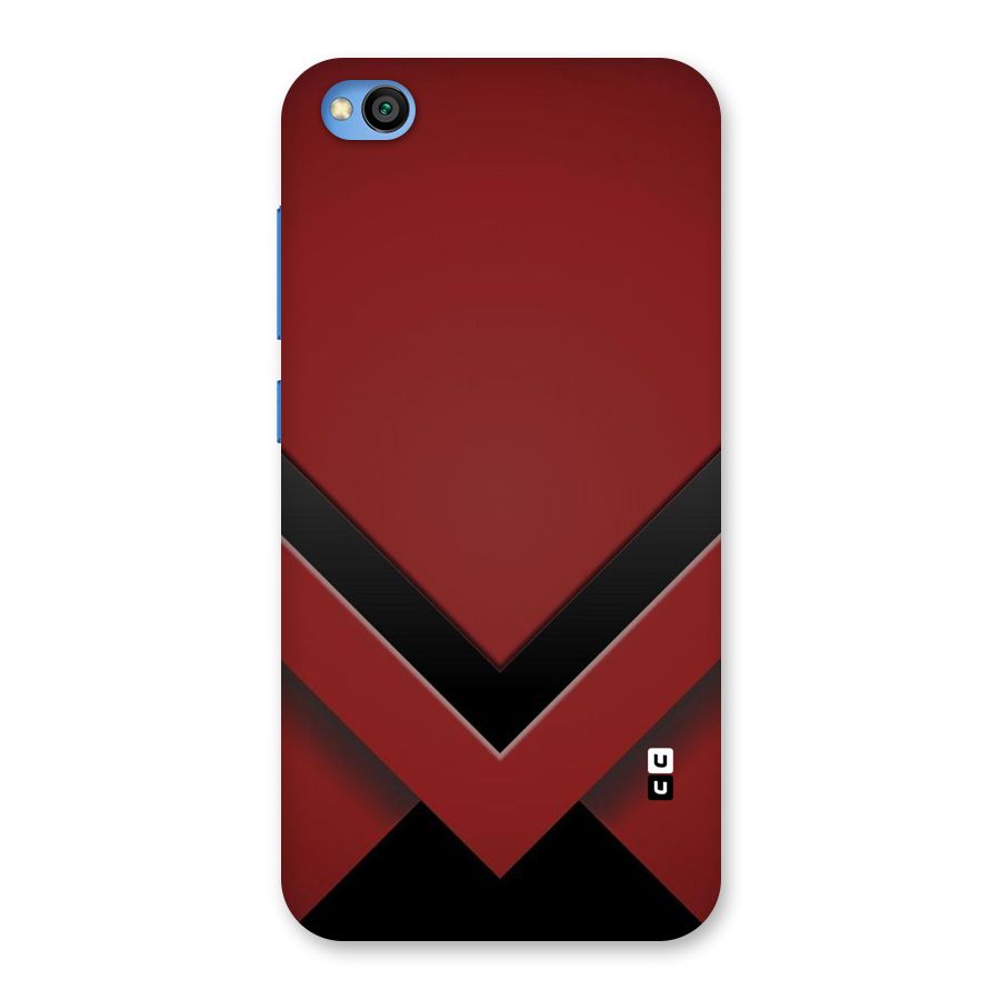 Red Black Fold Back Case for Redmi Go